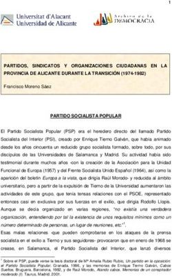 PARTIDOS, SINDICATOS Y ORGANIZACIONES CIUDADANAS EN LA PROVINCIA DE ALICANTE DURANTE LA TRANSICI&Oacute;N (1974-1982)