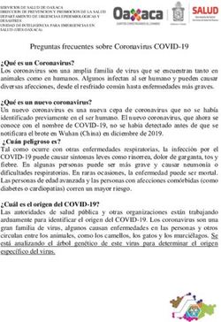 Preguntas frecuentes sobre Coronavirus COVID-19