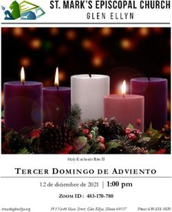 TERCER DOMINGO DE ADVIENTO - 12 de diciembre de 2021 | 1:00 pm ZOOM ID : St. Mark's, Glen Ellyn