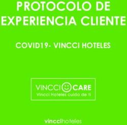 PROTOCOLO DE EXPERIENCIA CLIENTE - COVID19- VINCCI HOTELES vinccihoteles