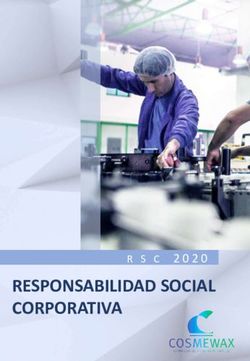RESPONSABILIDAD SOCIAL CORPORATIVA - R S C 2020 - Cosmewax