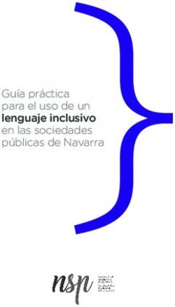 Guía práctica para el uso de un lenguaje inclusivo en las sociedades públicas de Navarra - CPEN