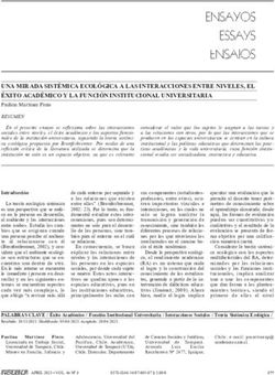 UNA MIRADA SISTÉMICA ECOLÓGICA A LAS INTERACCIONES ENTRE NIVELES, EL ÉXITO ACADÉMICO Y LA FUNCIÓN INSTITUCIONAL UNIVERSITARIA