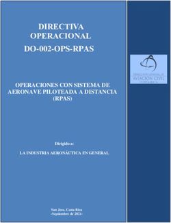 DIRECTIVA OPERACIONAL DO-002-OPS-RPAS - OPERACIONES CON SISTEMA DE AERONAVE PILOTEADA A DISTANCIA (RPAS) - Aviación Civil