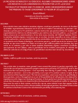 LA FACULTAD DE INDULTO Y SU EJERCICIO. ALGUNAS CONSIDERACIONES SOBRE LOS INDULTOS A LOS CONDENADOS A PRISI&Oacute;N POR LA STS 459/2019