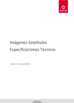Imágenes Satelitales Especificaciones Técnicas - Version 6.0 | Noviembre 2013