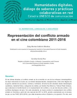 Representación del conflicto armado en el cine colombiano 2011-2016