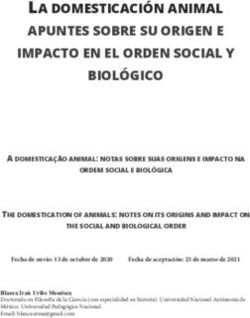 LA DOMESTICACIÓN ANIMAL APUNTES SOBRE SU ORIGEN E IMPACTO EN EL ORDEN SOCIAL Y BIOLÓGICO - apuntes sobre su origen e impacto ...