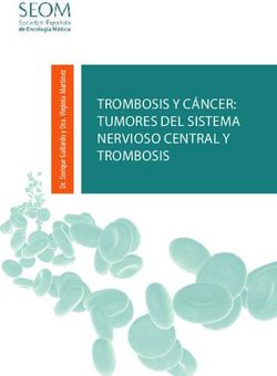 TROMBOSIS Y CÁNCER: TUMORES DEL SISTEMA NERVIOSO CENTRAL Y TROMBOSIS - SEOM