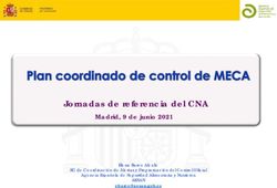 Jornadas de referencia del CNA - Madrid, 9 de junio 2021 AESAN - Agencia Española de ...