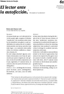 El lector ante la autoficci&oacute;n.* The reader of 'autofiction'.