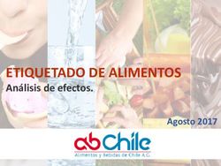 ETIQUETADO DE ALIMENTOS - Análisis de efectos. Agosto 2017 - Minsal