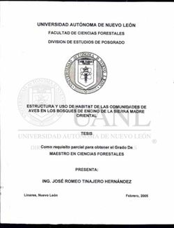 UNIVERSIDAD AUTÓNOMA DE NUEVO LEÓN - FACULTAD DE CIENCIAS FORESTALES DIVISION DE ESTUDIOS DE POSGRADO ESTRUCTURA Y USO DE HABITAT DE LAS ...