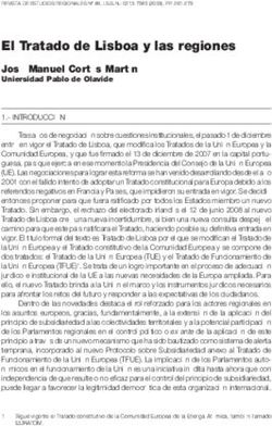El Tratado de Lisboa y las regiones - José Manuel Cortés Martín