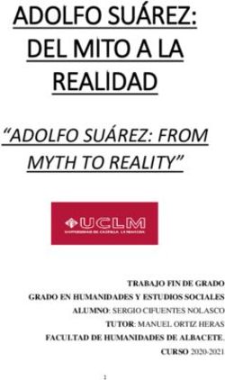 ADOLFO SU&Aacute;REZ: DEL MITO A LA REALIDAD - "ADOLFO SU&Aacute;REZ: FROM MYTH TO REALITY" TRABAJO FIN DE GRADO - Facultad de ...