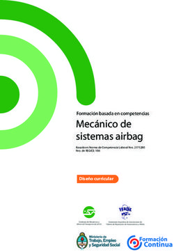 Mecánico de sistemas airbag - Formación basada en competencias Diseño curricular