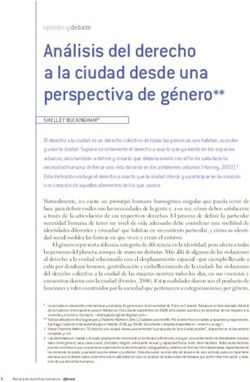 An&aacute;lisis del derecho a la ciudad desde una perspectiva de g&eacute;nero