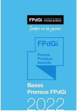 SIEMPRE CON LOS JÓVENES - BASES PREMIOS FPDGI - FUNDACIÓN PRINCESA DE GIRONA