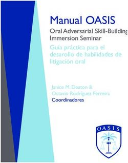 Manual OASIS Oral Adversarial Skill-Building Immersion Seminar Gu&iacute;a pr&aacute;ctica para el desarollo de habilidades de litigaci&oacute;n oral - OASIS ...