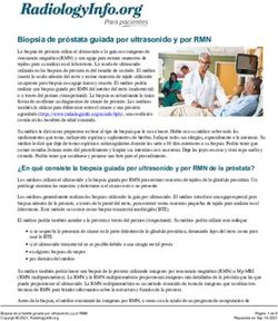 Biopsia de pr&oacute;stata guiada por ultrasonido y por RMN