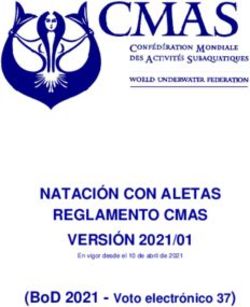 NATACIÓN CON ALETAS REGLAMENTO CMAS VERSIÓN 2021/01 - (BOD 2021 - VOTO ELECTRÓNICO 37) - FVAS