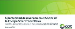 Oportunidad de inversión en el Sector de la Energía Solar Fotovoltaica - Asamblea General Extraordinaria de Accionistas | Ampliación de Capital ...