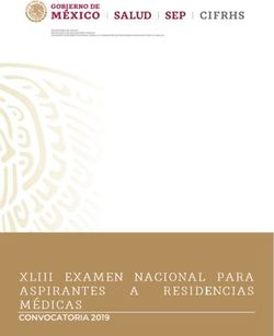 CONVOCATORIA 2019 - Secretaría de Salud