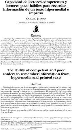 Capacidad de lectores competentes y lectores poco hábiles para recordar información de un texto hipermedial e impreso