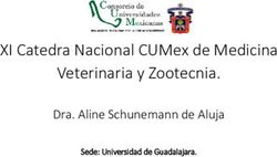 XI CATEDRA NACIONAL CUMEX DE MEDICINA VETERINARIA Y ZOOTECNIA - DRA. ALINE SCHUNEMANN DE ALUJA - UDG