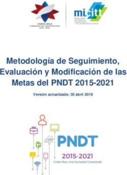 Metodología de Seguimiento, Evaluación y Modificación de las Metas del PNDT 2015-2021 - MICITT