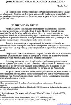 IMPERIALISMO VERSUS ECONOM&Iacute;A DE MERCADO?1