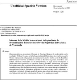 UNOFFICIAL SPANISH VERSION - RELIEFWEB