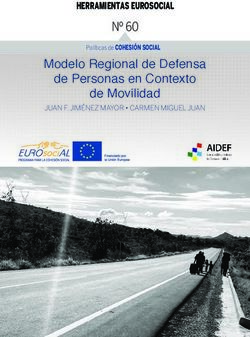 Modelo Regional de Defensa de Personas en Contexto de Movilidad - Nº 60 HERRAMIENTAS EUROSOCIAL