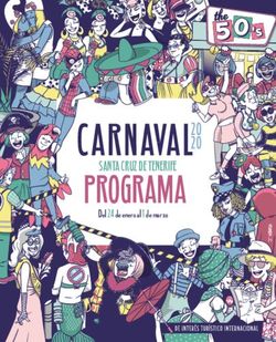 PROGRAMA Del 24 de enero al 1 de marzo - Carnaval de Tenerife