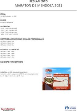 MARATON DE MENDOZA 2021 - REGLAMENTO
