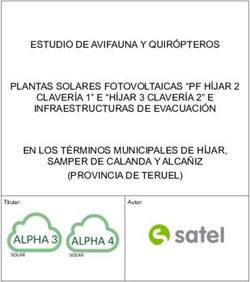 ESTUDIO DE AVIFAUNA Y QUIR&Oacute;PTEROS PLANTAS SOLARES FOTOVOLTAICAS "PF H&Iacute;JAR 2 CLAVER&Iacute;A 1" E "H&Iacute;JAR 3 CLAVER&Iacute;A 2" E INFRAESTRUCTURAS DE EVACUACI&Oacute;N EN ...