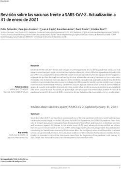 REVISIÓN SOBRE LAS VACUNAS FRENTE A SARS-COV-2. ACTUALIZACIÓN A 31 DE ENERO DE 2021