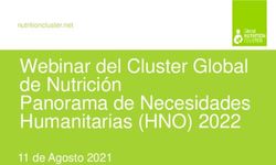 Webinar del Cluster Global de Nutrición Panorama de Necesidades Humanitarias (HNO) 2022 - 11 de Agosto 2021