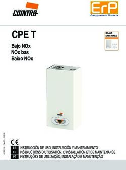 CPE T Bajo NOx NOx bas Baixo NOx - INSTRUCCI&Oacute;N DE USO, INSTALACI&Oacute;N Y MANTENIMIENTO INSTRUCTIONS D'UTILISATION, D'INSTALLATION ET DE MAINTENANCE ...