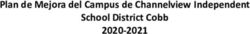 Plan de Mejora del Campus de Channelview Independent School District Cobb 2020-2021