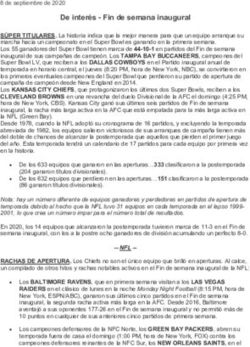 De inter&eacute;s - Fin de semana inaugural - NFL Communications