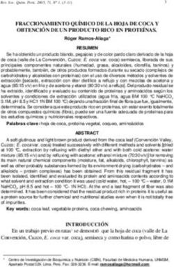 FRACCIONAMIENTO QUÍMICO DE LA HOJA DE COCA Y OBTENCIÓN DE UN PRODUCTO RICO EN PROTEÍNAS.