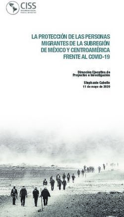 LA PROTECCI&Oacute;N DE LAS PERSONAS MIGRANTES DE LA SUBREGI&Oacute;N DE M&Eacute;XICO Y CENTROAM&Eacute;RICA FRENTE AL COVID-19 - Direcci&oacute;n Ejecutiva de Proyectos e ...