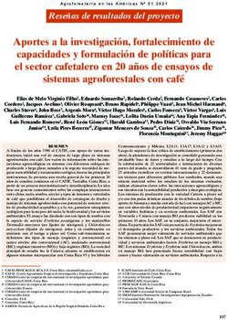 Aportes a la investigaci&oacute;n, fortalecimiento de capacidades y formulaci&oacute;n de pol&iacute;ticas para el sector cafetalero en 20 a&ntilde;os de ensayos de sistemas ...