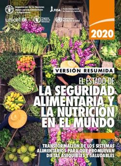 LA SEGURIDAD ALIMENTARIA Y LA NUTRICION EN EL MUNDO - EL ESTADO DE ...