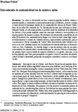 Markus Ochse* Discutiendo la autenticidad en la moesica salsa