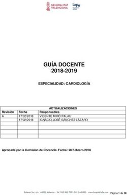 GU&Iacute;A DOCENTE 2018-2019 - ESPECIALIDAD: CARDIOLOG&Iacute;A - Hospital Universitari i Polit&egrave;cnic La Fe
