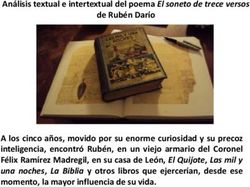 An&aacute;lisis textual e intertextual del poema El soneto de trece versos de Rub&eacute;n Dar&iacute;o