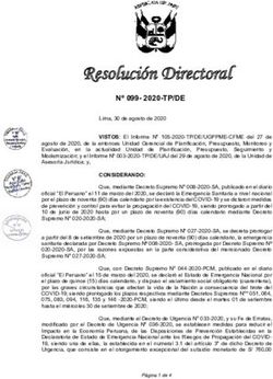 Resoluci&oacute;n Directoral - N&ordm; 099- 2020-TP/DE - Programa TRABAJA PER&Uacute;