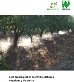 Guía para la gestión sostenible del agua Naturland y Bio Suisse
